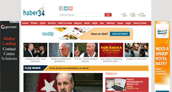 Desktop Screenshot of haber34.com
